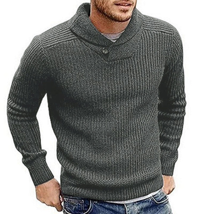 Marco |  Unifarbener Pullover für Männer